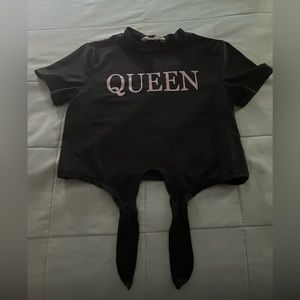 Girls| Tie Front Crop Top